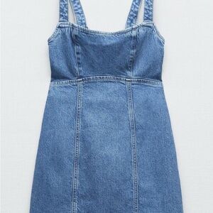 Zara Blue Denim Mini Dress
